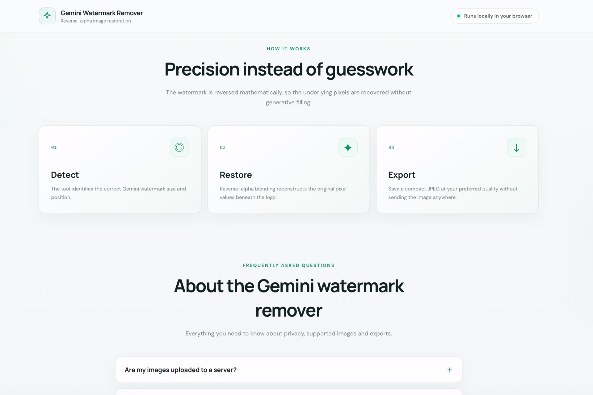 How Gemini Watermark Remover works