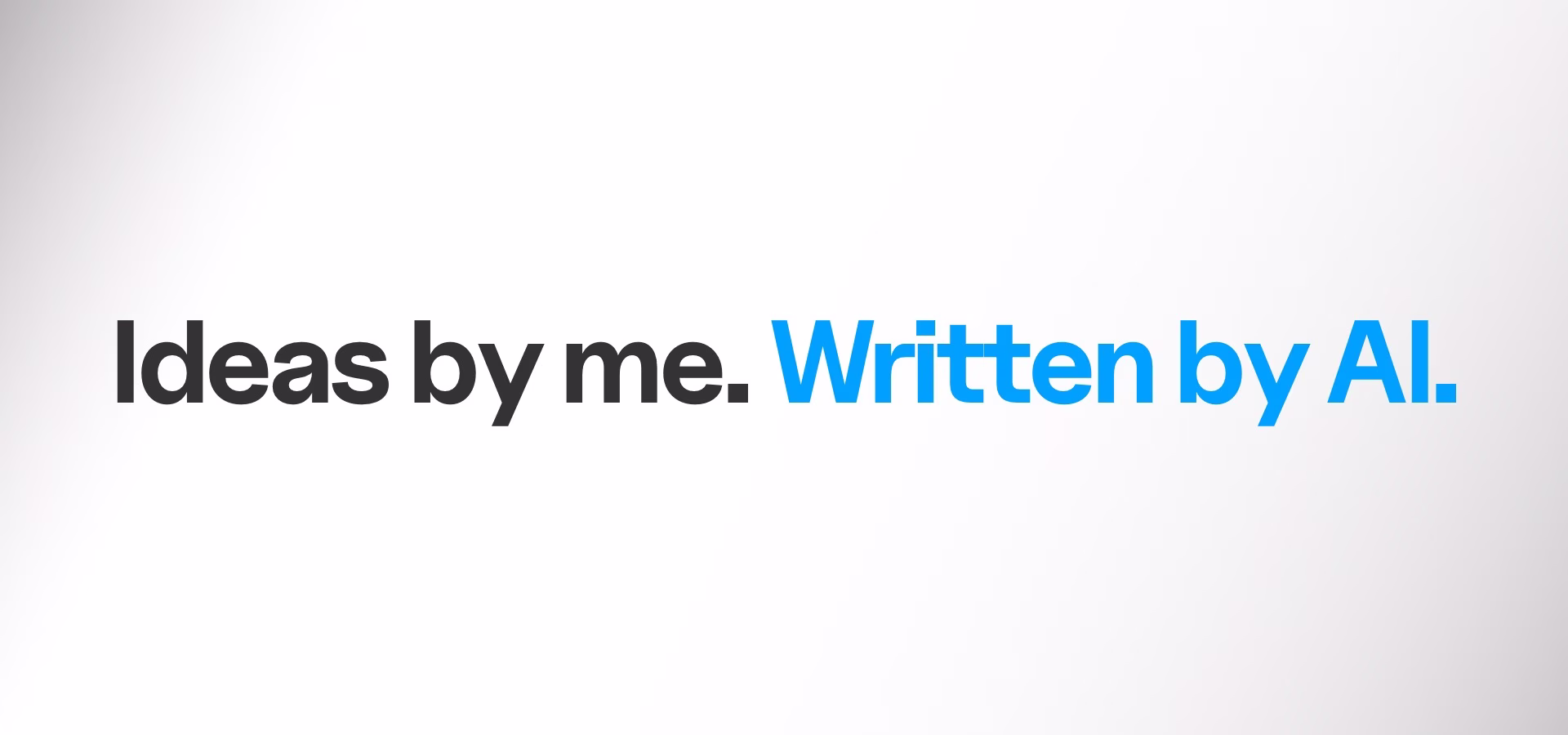 Ideas by me. Written by AI.